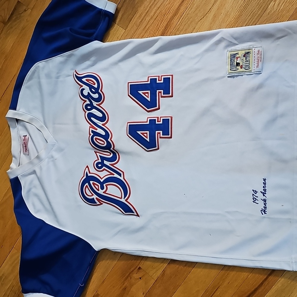 Mitchell & Ness Hank Aaron Authentic Jersey Preowned Size 48 (XL)